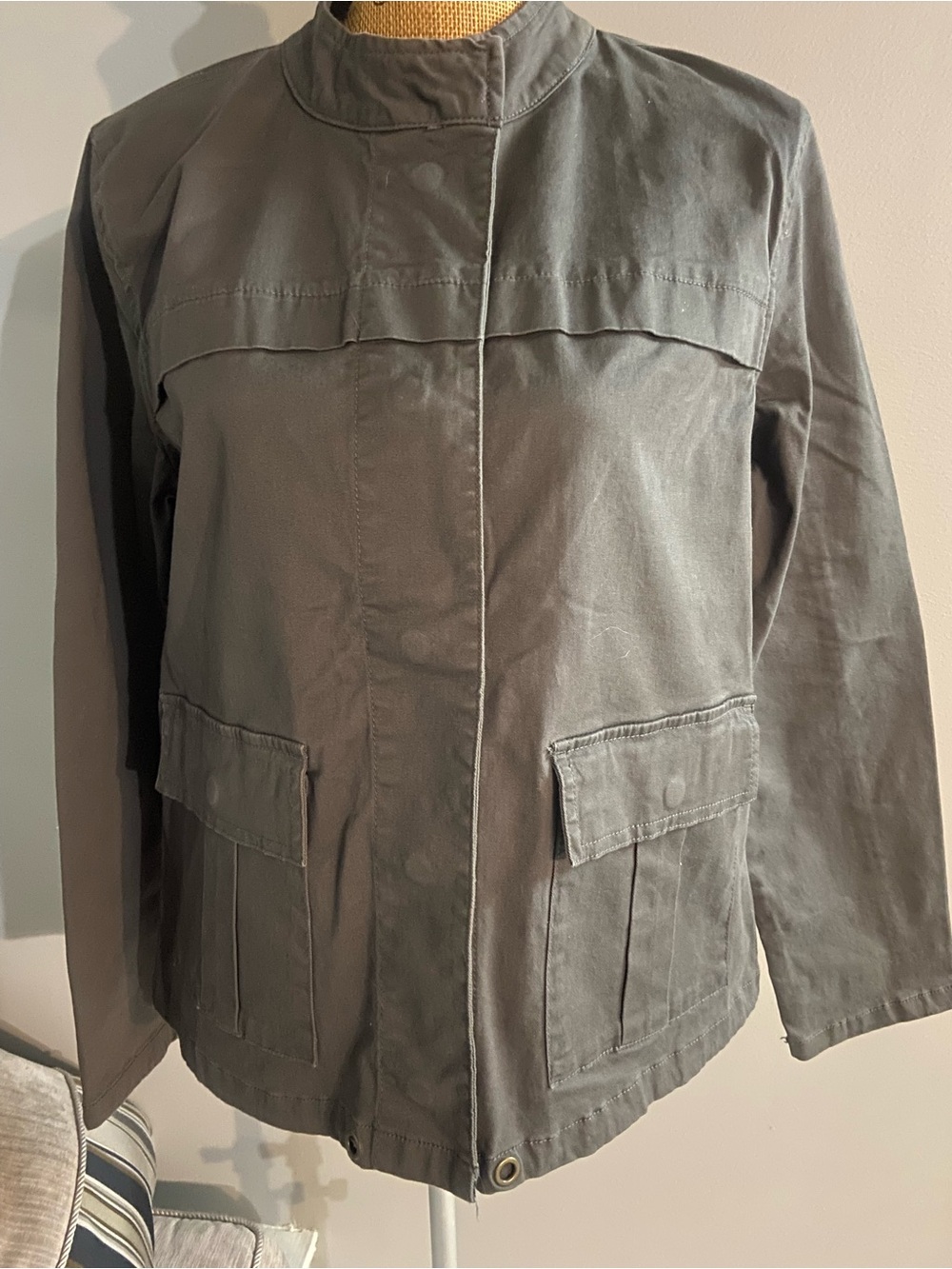 Sanctuary Military-Inspired Sz M Women’s Utility Jacket in Olive